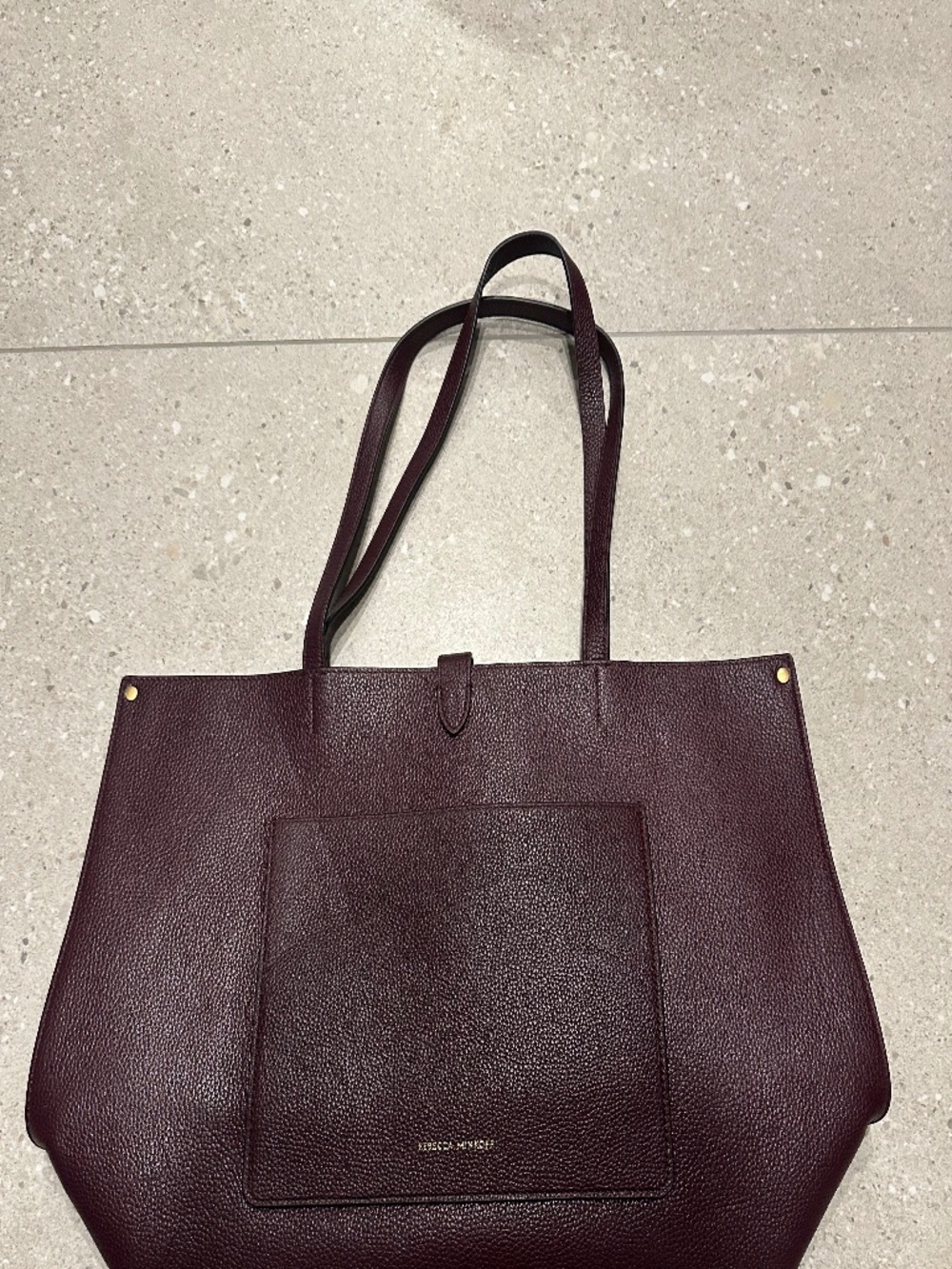REBECCA MINKOFF MEGAN LEATHER TOTE HANDBAG - Picture 4 of 8